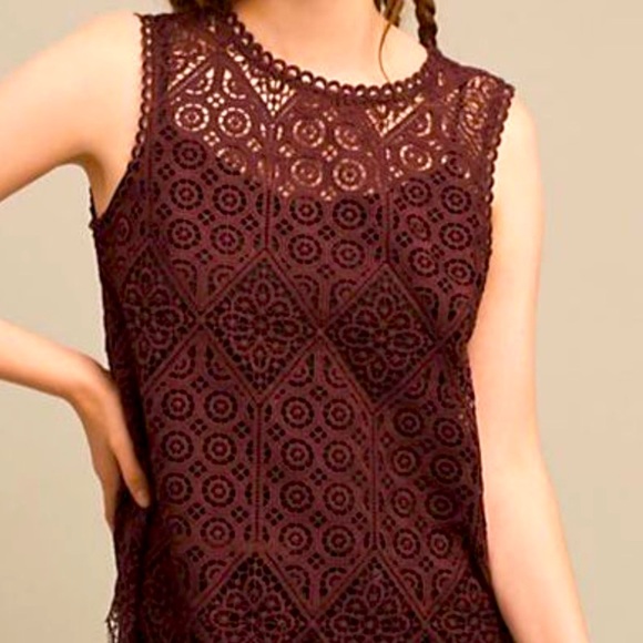 Deletta chocolate lace Blouse - Picture 2 of 9